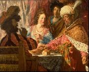 Jan lievens Feest van Esther oil painting artist